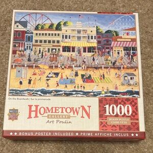 Hometown Gallery "On the Boardwalk" 1000-Piece Jigsaw Puzzle - Multicolor